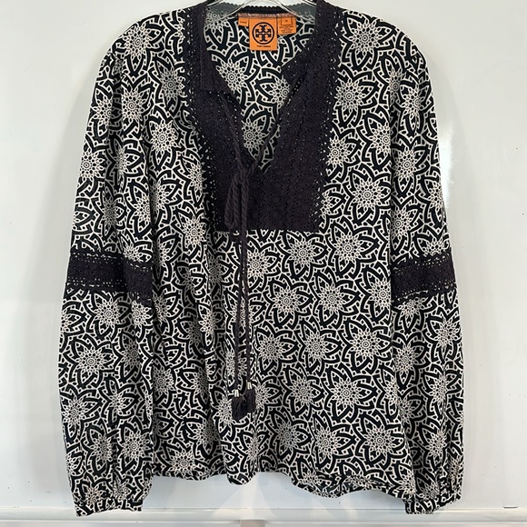 Tory Burch Tops - Tory Burch Black and White Blouse